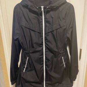 Xersion Women's Black Lightweight Running Windbreaker Jacket